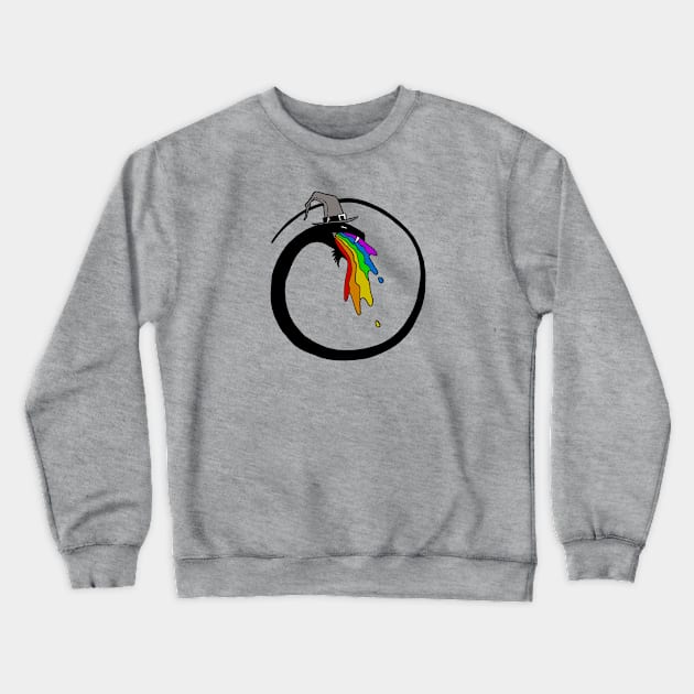 RAINBOW WIZARD DRAGON Crewneck Sweatshirt by Figbar Lonesome